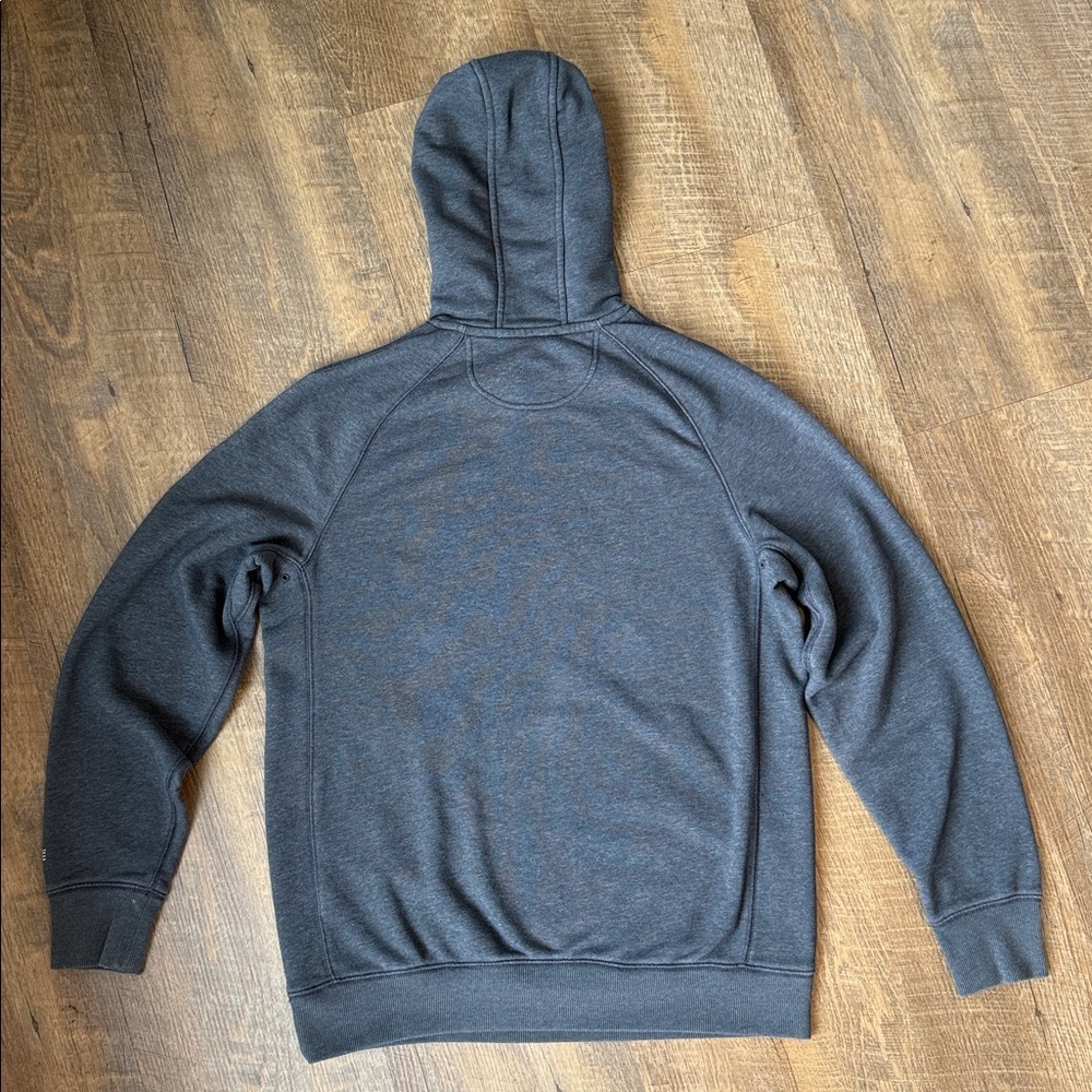 Carhartt Dark Gray Pullover Hoodie with White Logo Size Medium - Picture 9 of 11